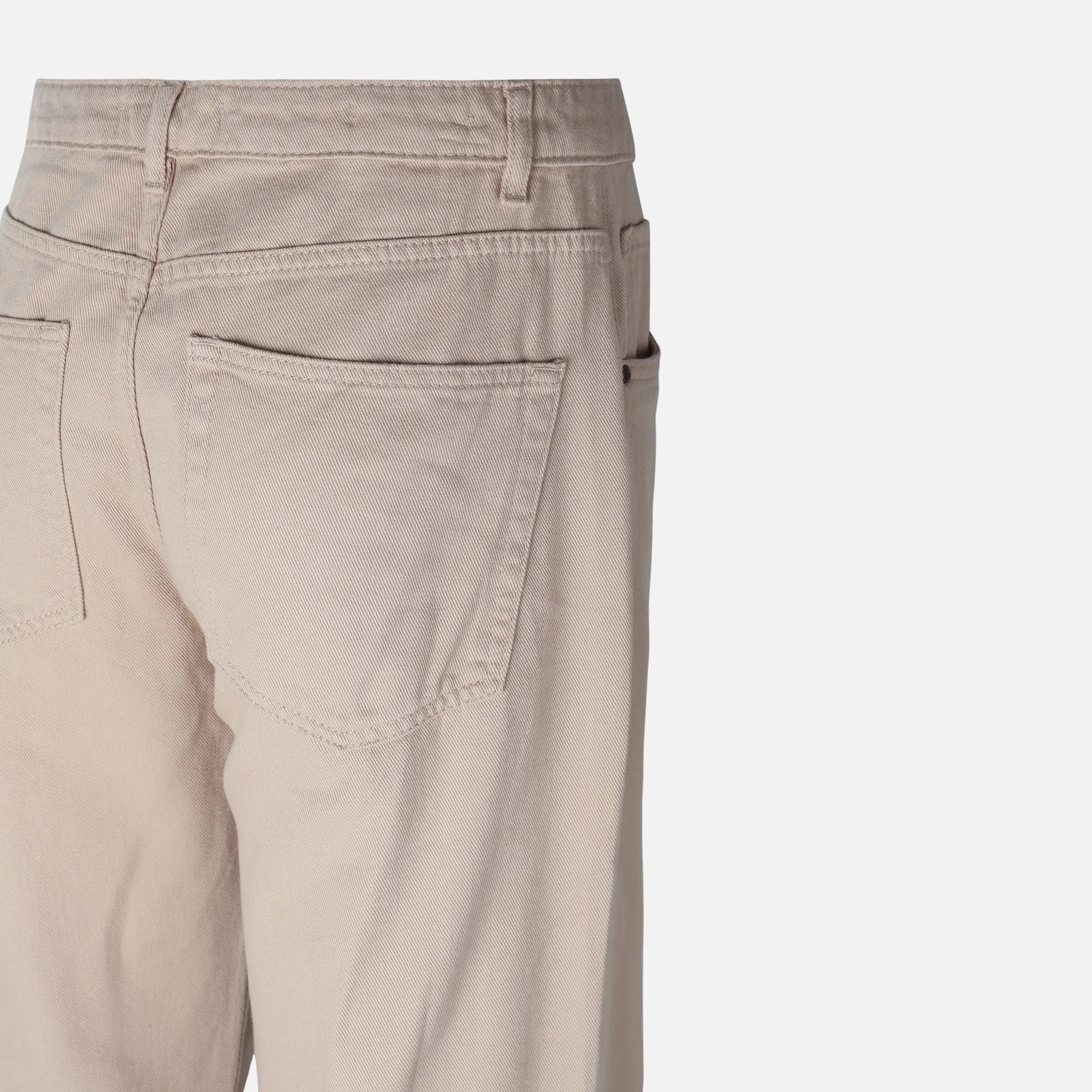 Womens Straight Mid Waist Pants Jeans - Image 4