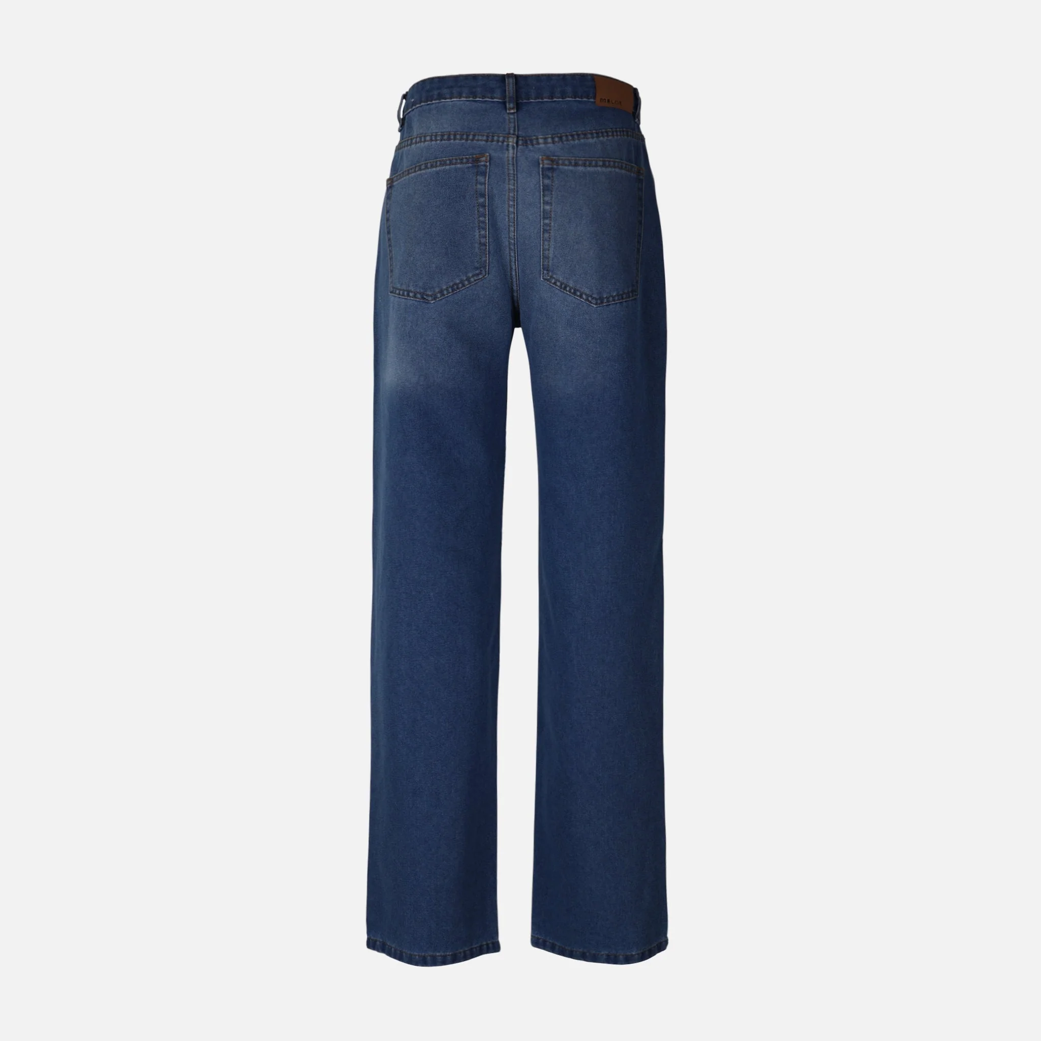 Women Straight Mid Waist Pants Jeans - Image 2
