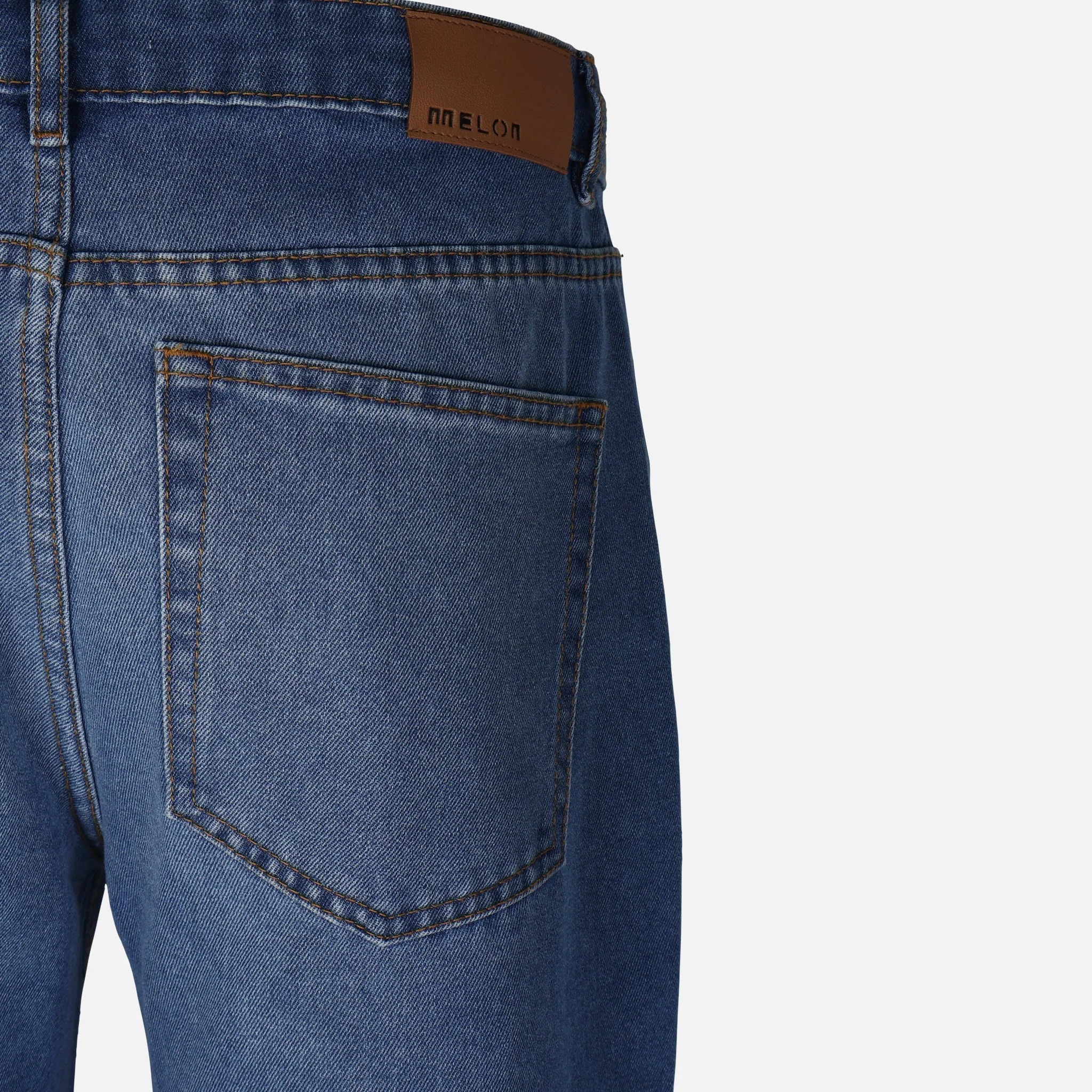 Women Straight Mid Waist Pants Jeans - Image 3