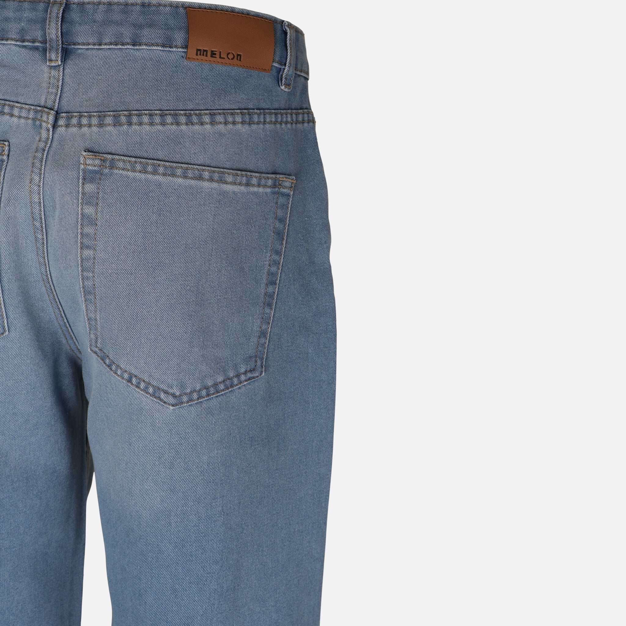 Women Straight Mid Waist Pants Jeans - Image 3