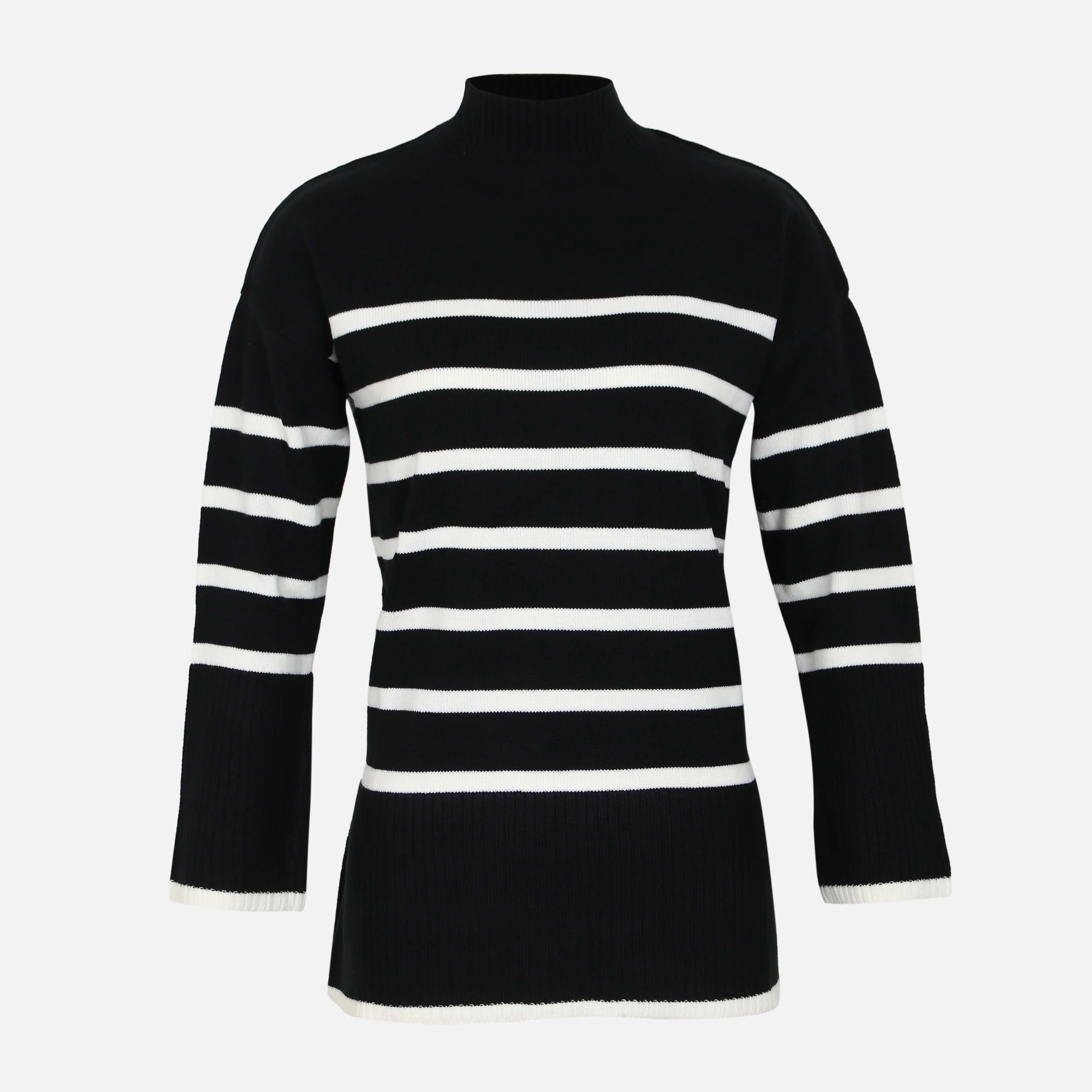 Women Striped Long Sweater
