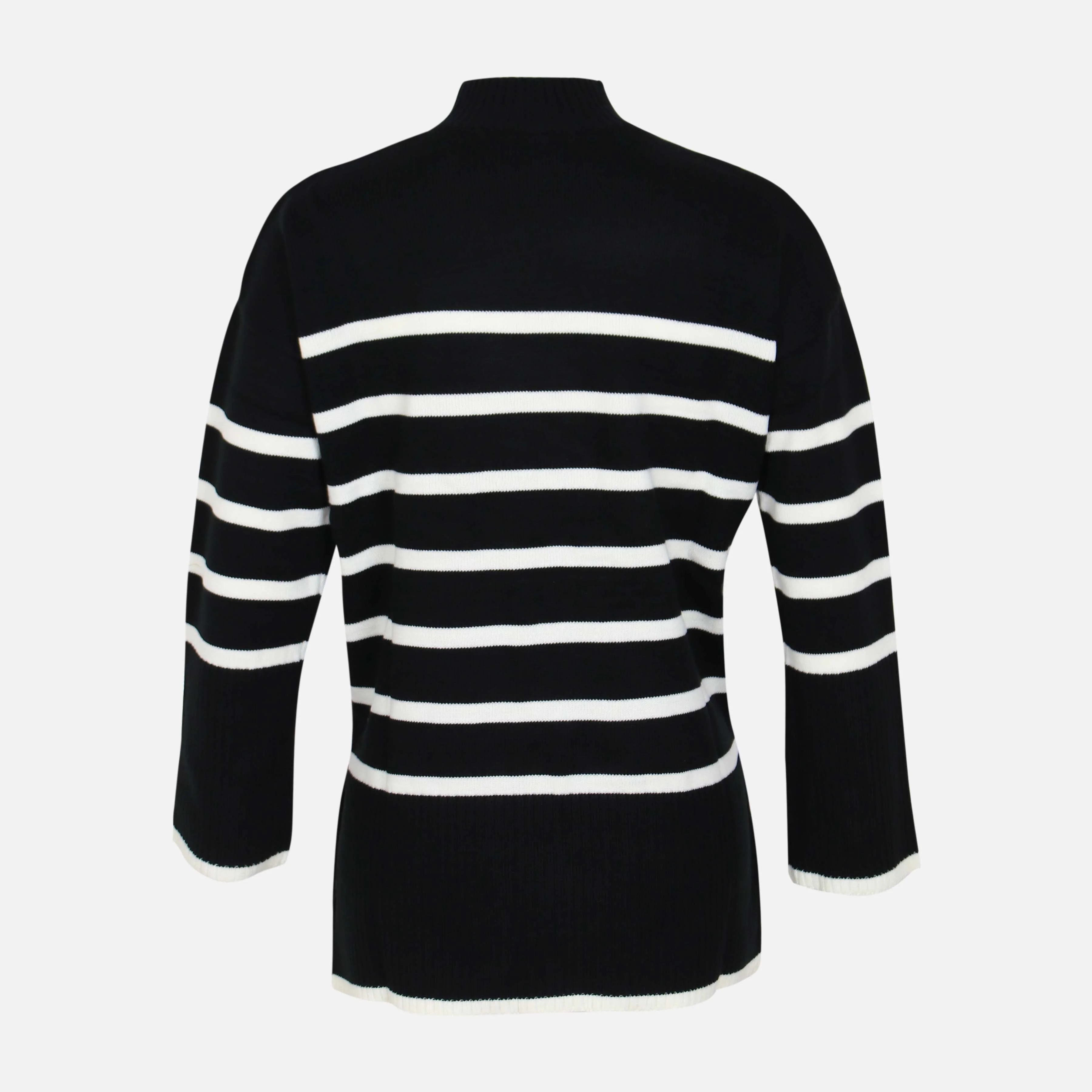 Women Striped Long Sweater - Image 2