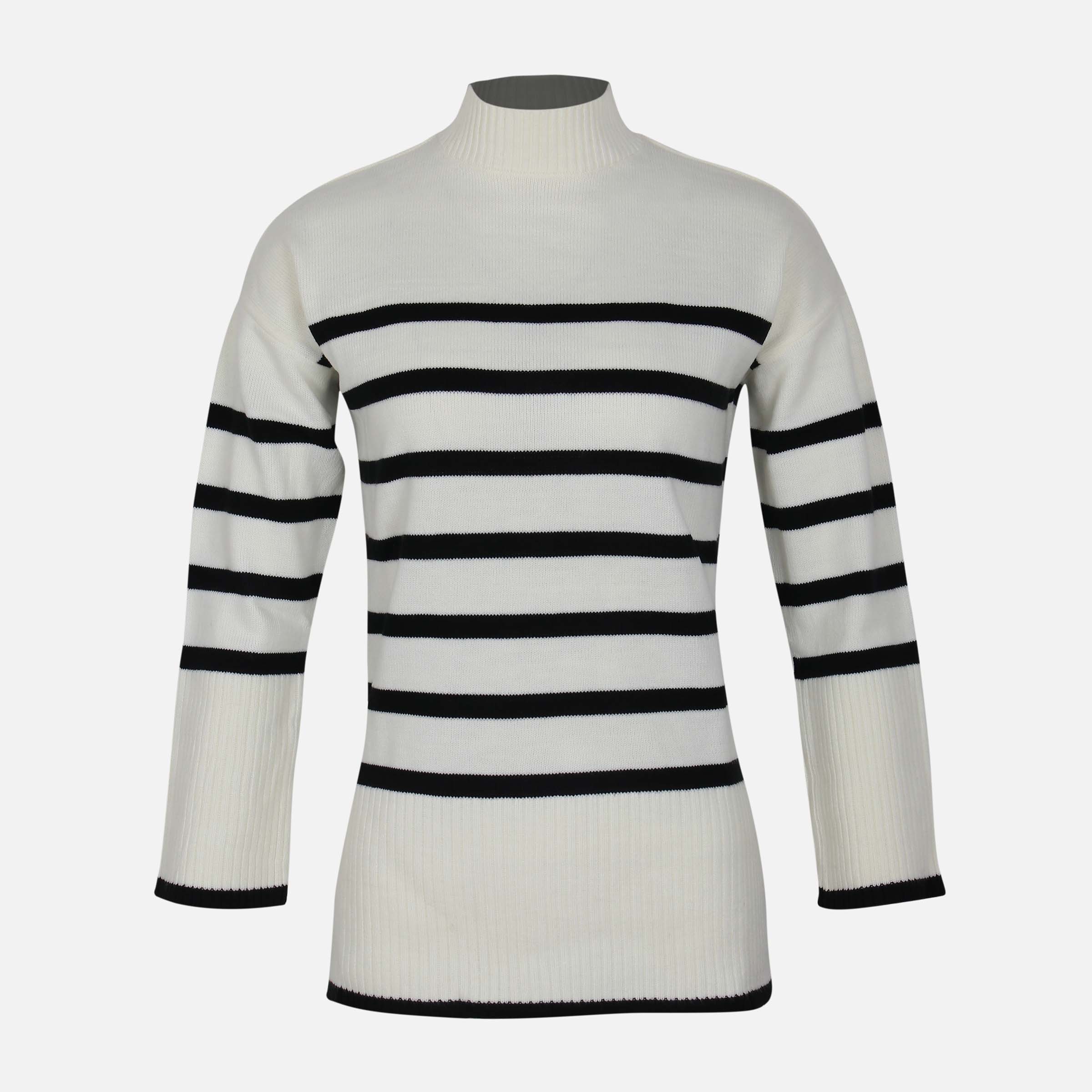 Women Striped Long Sweater