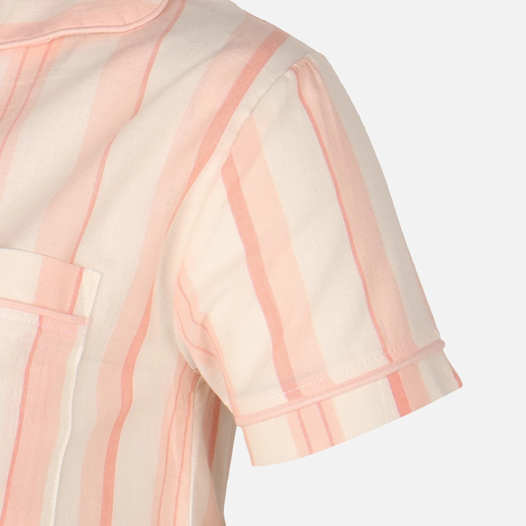 Womens Striped Pyjama Set Short Sleeve Top And Pant - Image 4