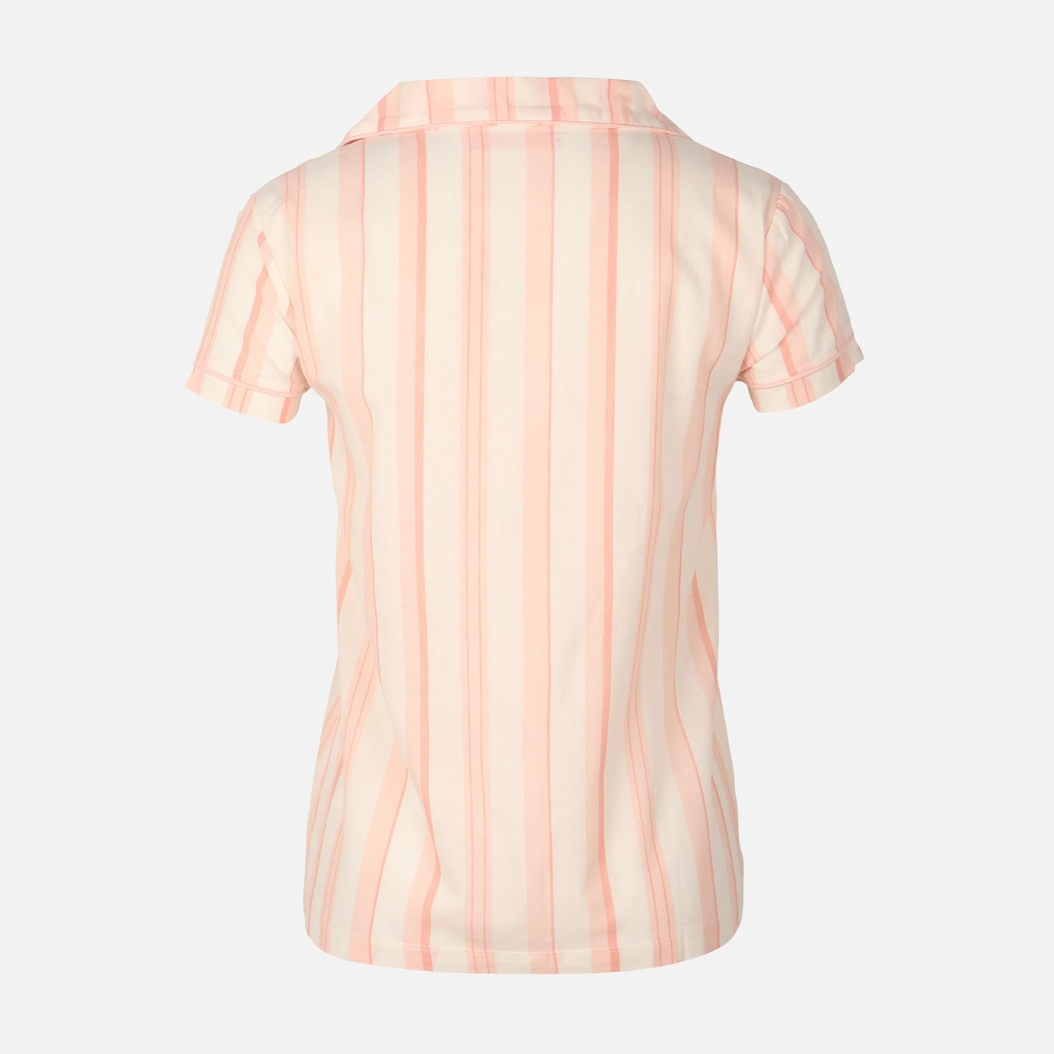 Womens Striped Pyjama Set Short Sleeve Top And Pant - Image 6