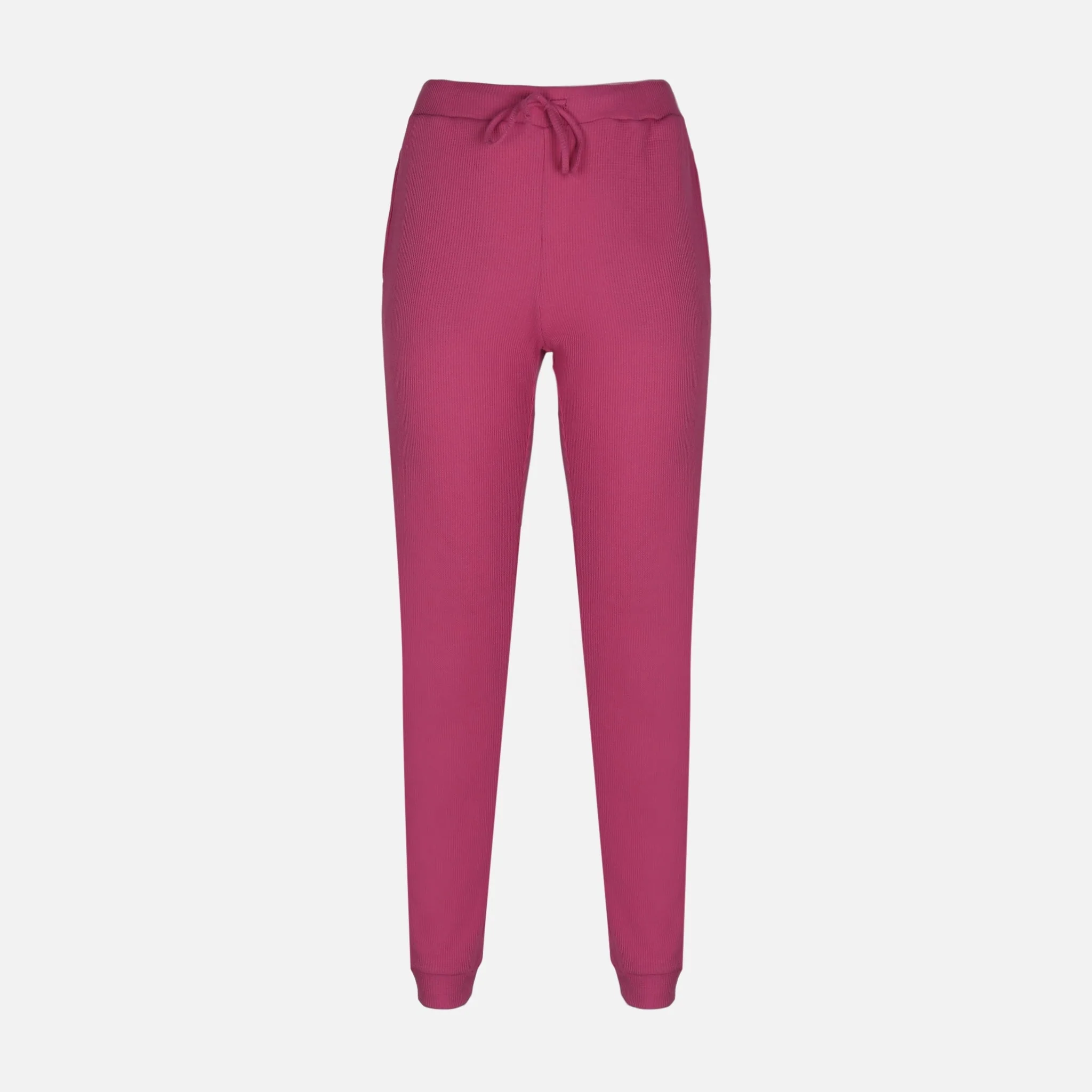 Women Waffle Tank Pants