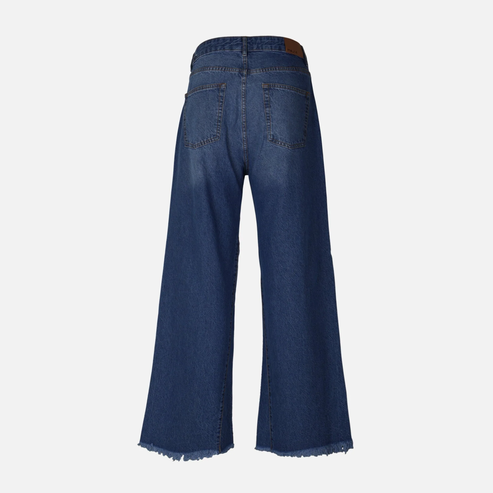 Women Wide Leg Mid Waist Pants Jeans - Image 2