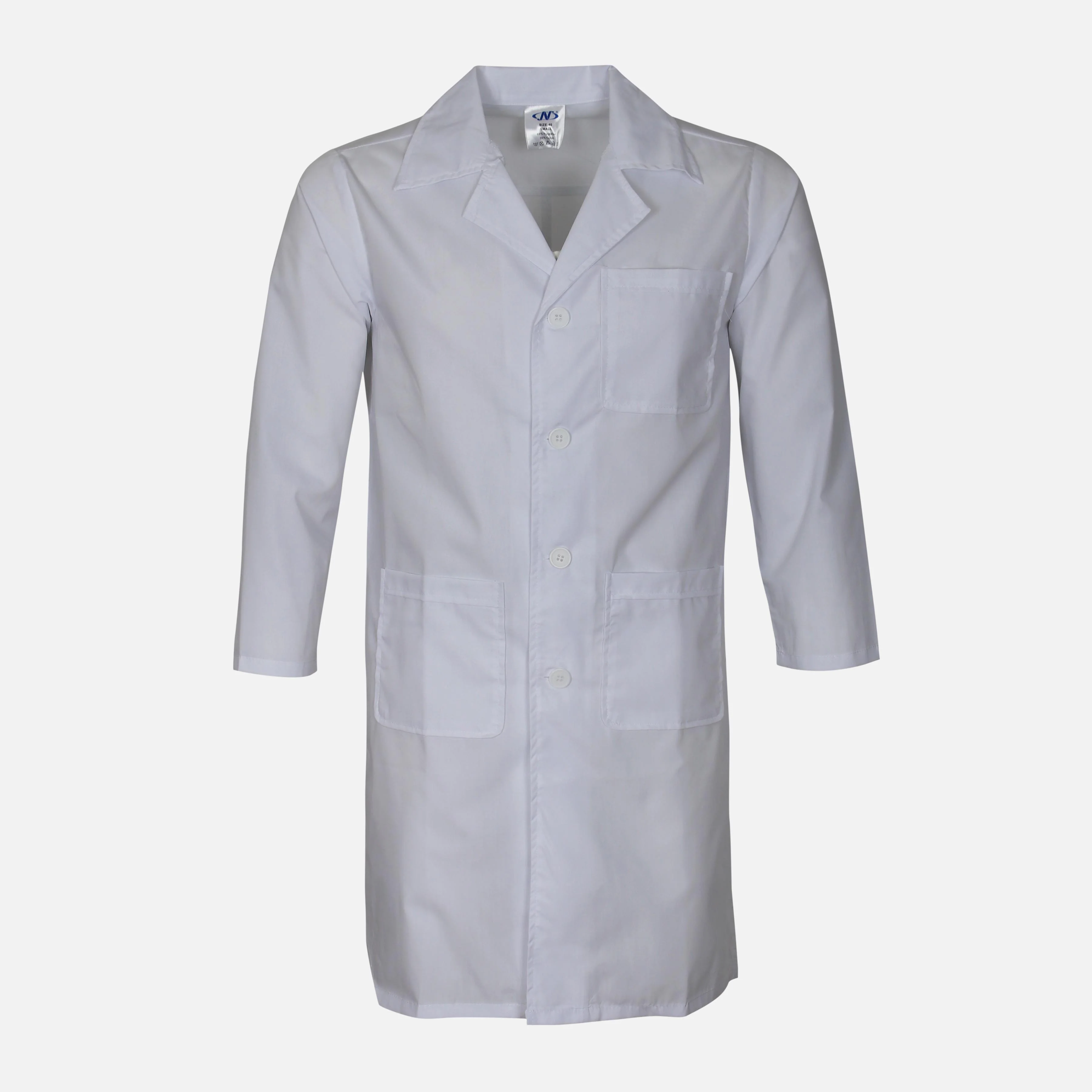 Kids Unisex Long Sleeve Lab Coat